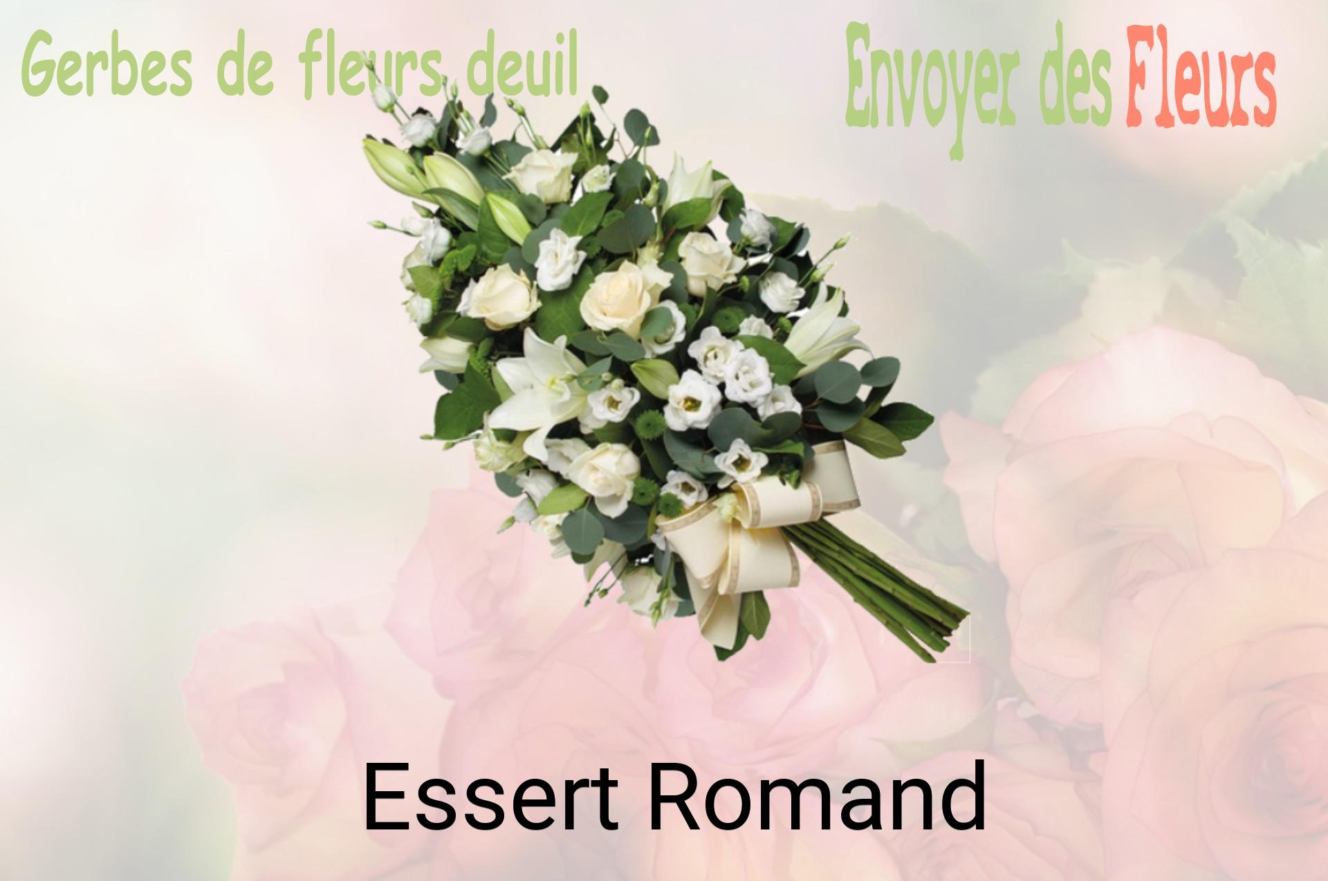 Gerbe de fleurs de deuil livrée à Essert-Romand